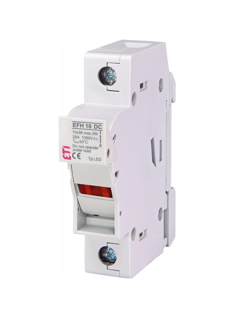 Podstawa bezpiecznikowa DC z adapterem EFH 10 DC 1P LED AD 002540511 ETI