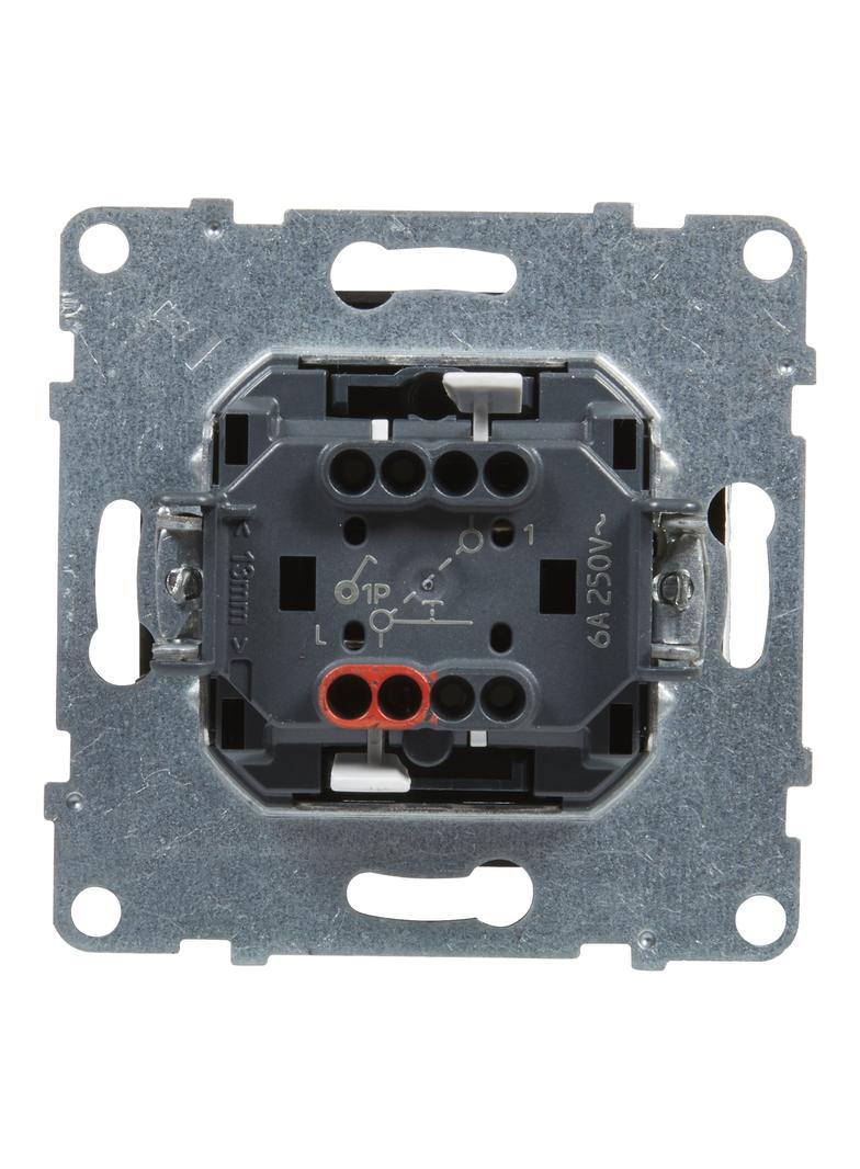 SUNO - Przycisk pojedynczy - 6 A - 250 V~ - zaciski automatyczne, Czarny, Legrand