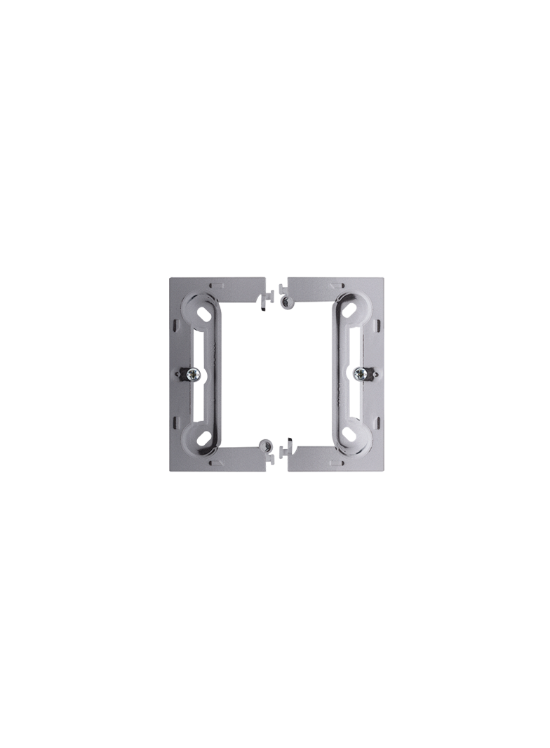 Simon Basic Neos Puszka natynkowa pojedyncza składana do ramek Basic NEOS. Głębokość 40 mm. (1 szt. PSCS/.. = 2 elementy) stal inox PSCS/21 KONTAKT