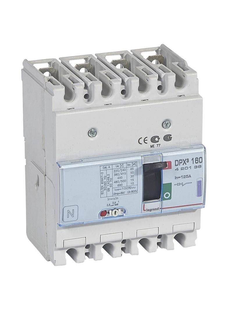 Wyłącznik DPX3 160 4P 125A 50Ka 420136 LEGRAND