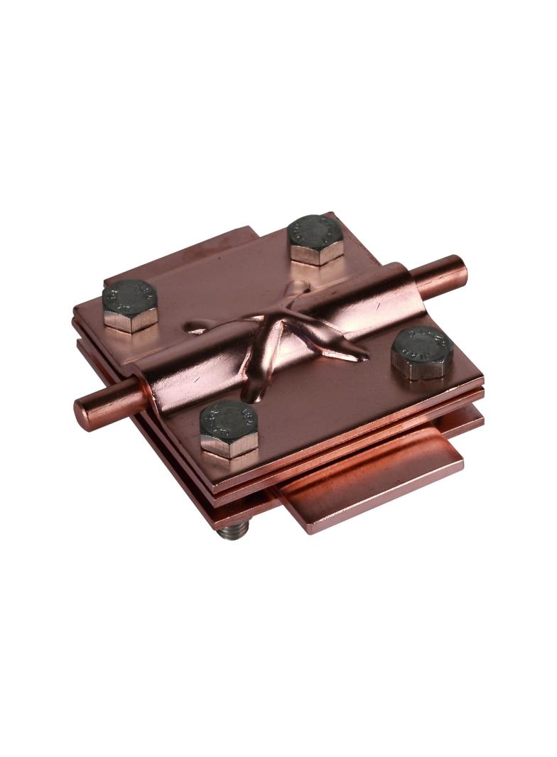 Zacisk krzyżowy z przekładką, Cu