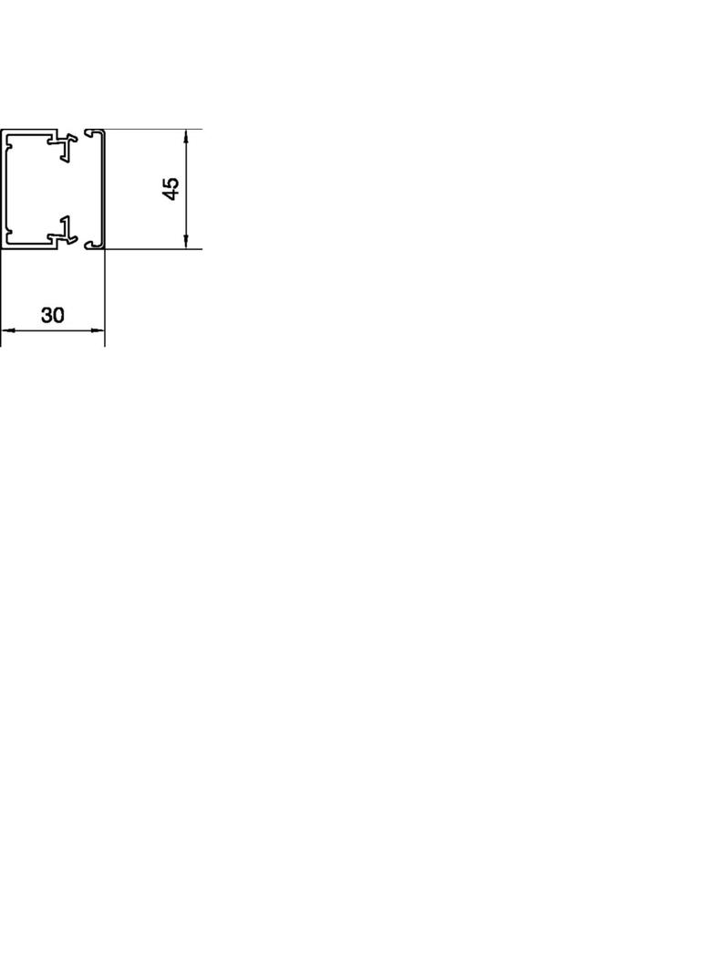 tehalit.LF Kanał elektroinstalacyjny PVC 30x45mm biały LF3004509016 HAGER