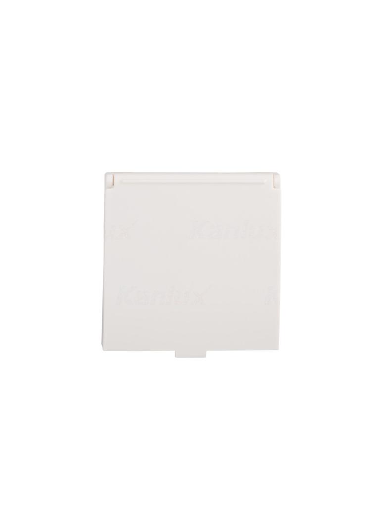 BIURO 04-1230-102 bi  Gniazdo zasilające Schuko, z klapką, IP20, z ochroną styków