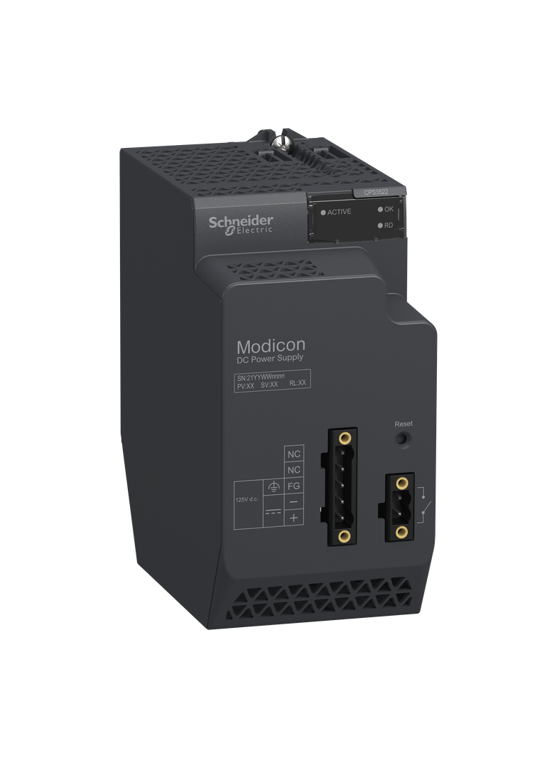 Modicon X80, redundantny moduł zasilający, 125 V DC