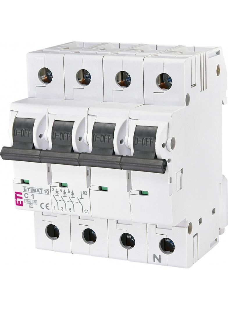 Wyłącznik nadprądowy MAT 10 3P+N C1A 002136704 ETI