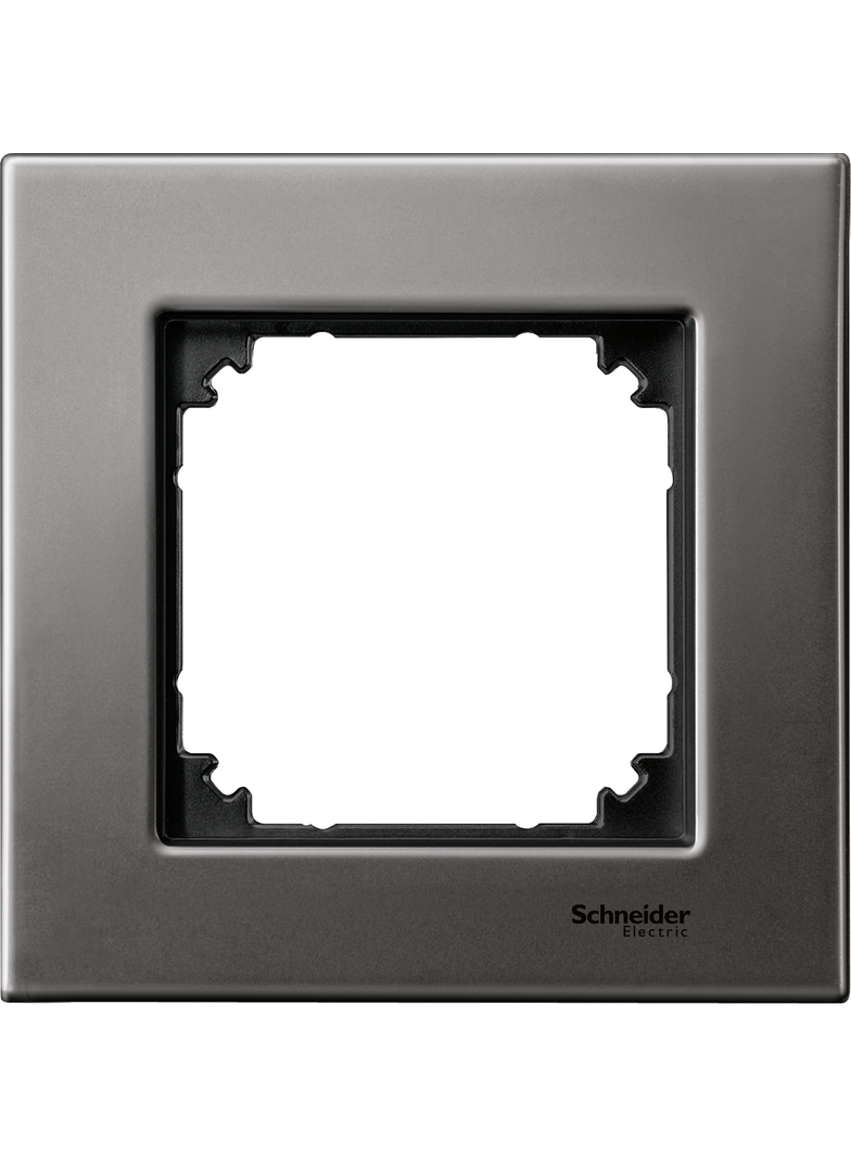 Merten, M-Elegance metal, ramka pojedyncza, szary metaliczny