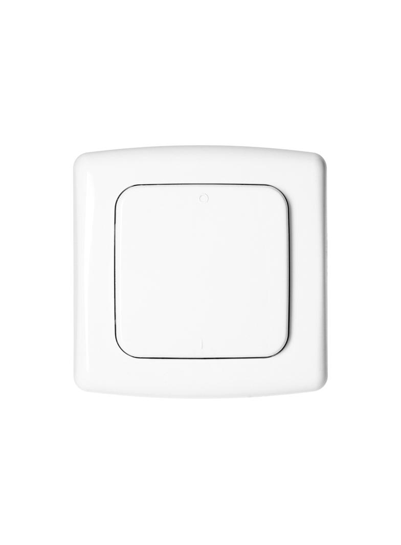 Włącznik pojedynczy natynkowy do zdalnego sterowania włącznikami podtynkowymi i gniazdami,z nadajni