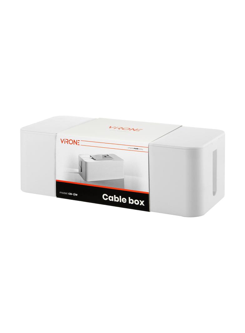 organizer do kabli - cable box L, biały CB-1/W ORNO