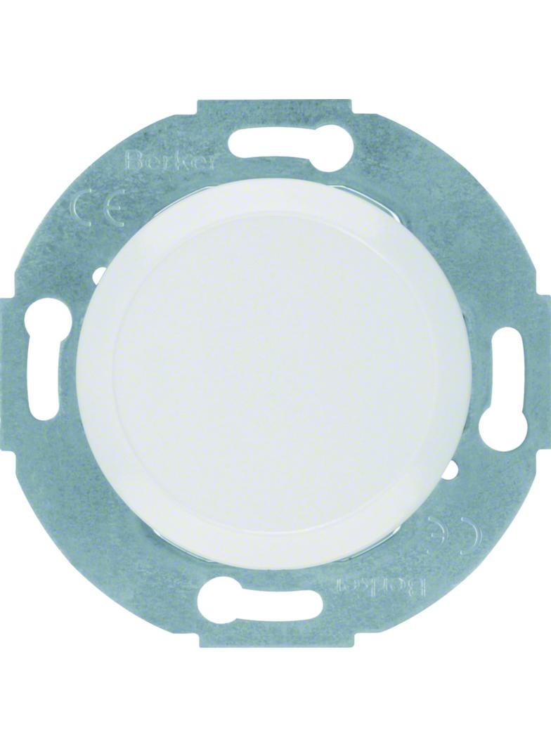 BERKER 1930/Glas Zaślepka z elementem centralnym biały 67100920 HAGER