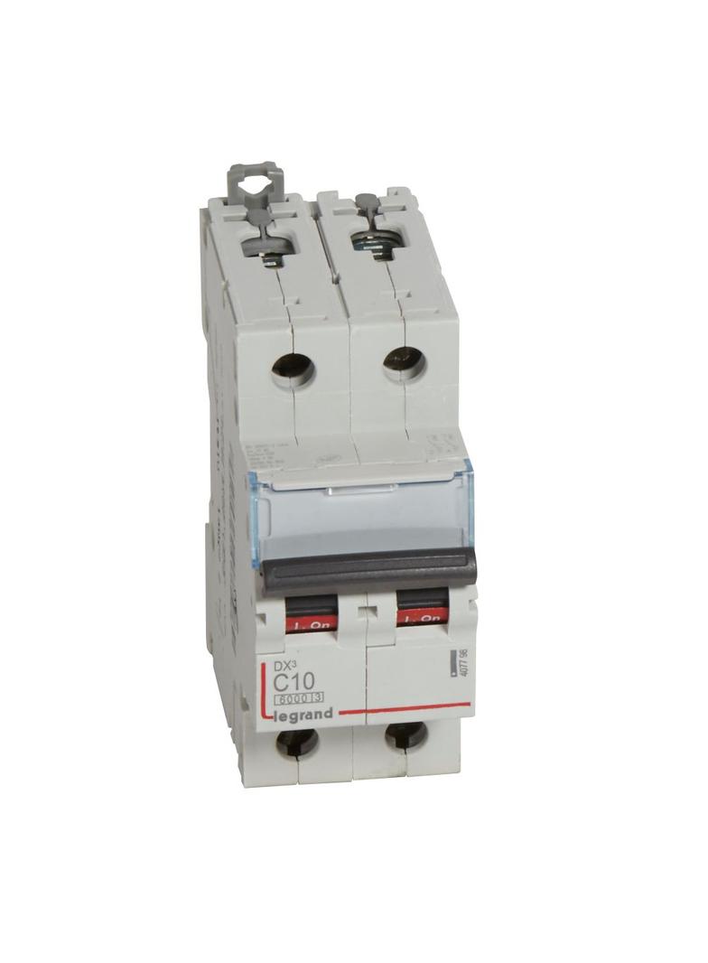 Wyłącznik Nadprądowy S 302 2P C10A 6kA DX3 407798 LEGRAND