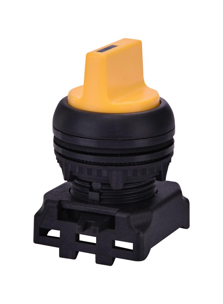 EGS2-N-Y - Napęd pokrętny piórkiem 2 położeniowy, bez powrotu -Żółty