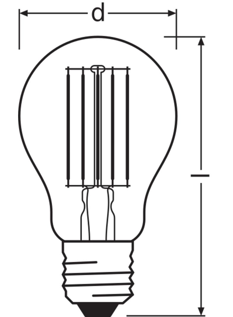 Lampa LED COMFORT/SUPERIOR DIM Classic A100 Filament szkło przezroczyste 11W/927 E27
