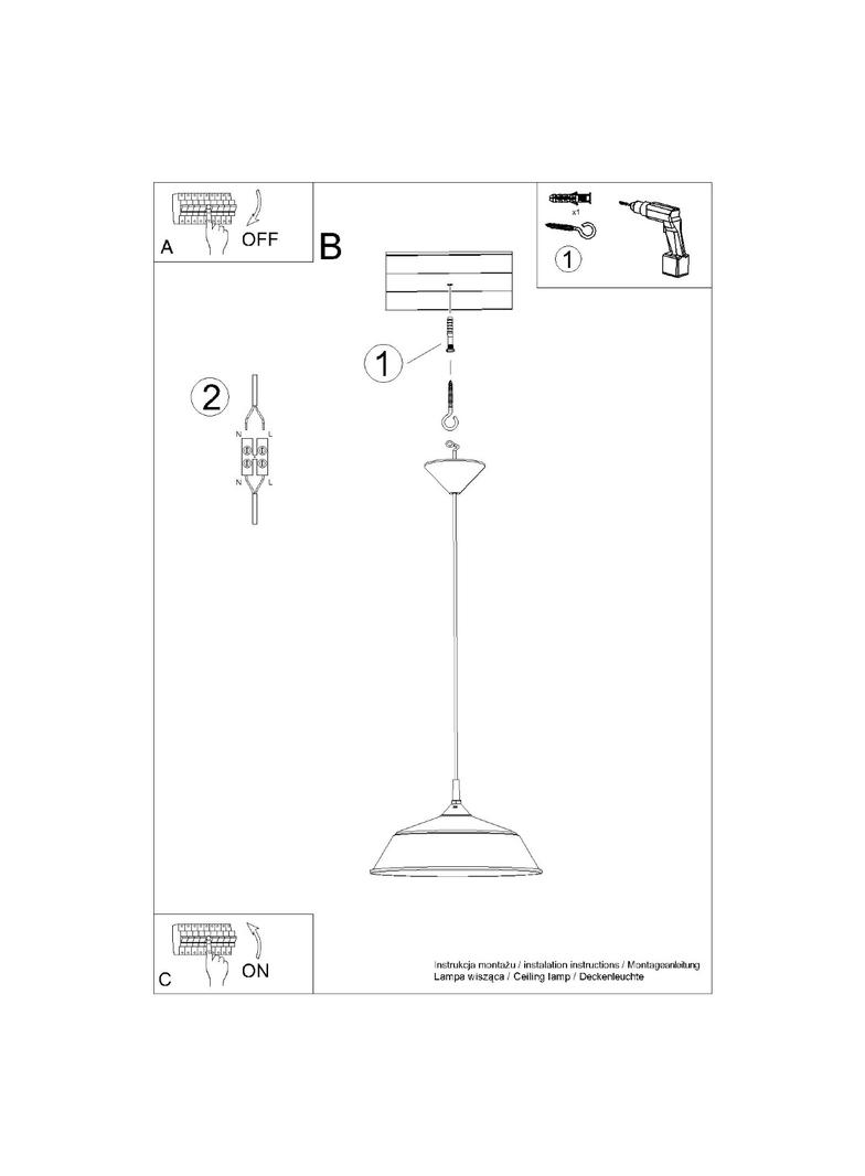 Lampa wisząca FRIKA biała