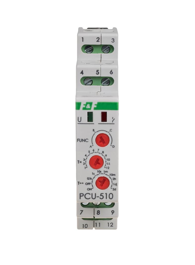 Przekaźnik czasowy styk: 2Z/R 230V PCU-510DUO F&F