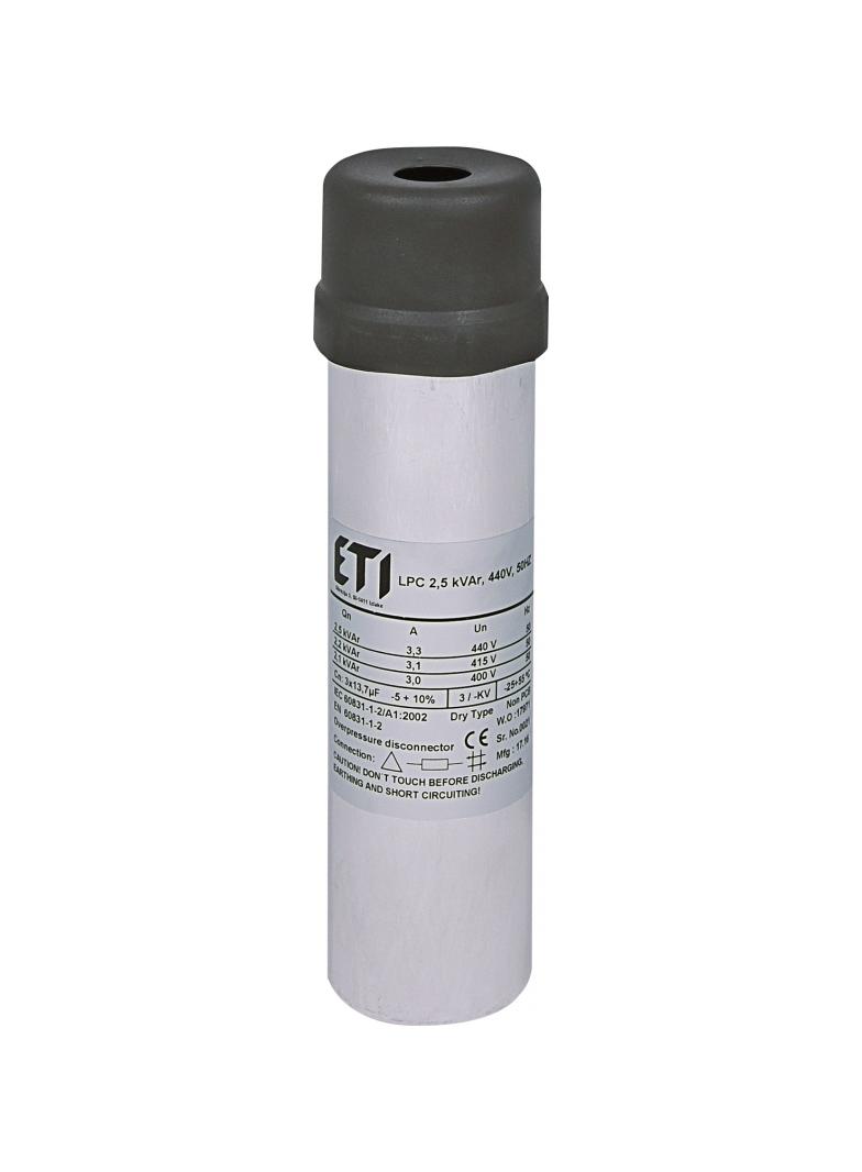 KONDENSATOR LPC 2.5 kVAr, 440V, 50HZ 4656710 ETI