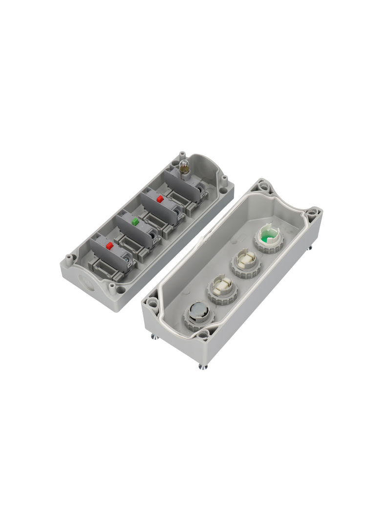 KASETA KOMPLETNA 4-OTWOROWA Z LZ,KC,KZ,B I 1 PRZEPUST M20 230V