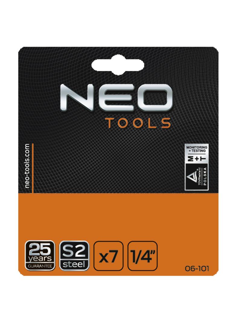 Końcówki wkrętakowe z uchwytem, zestaw 7 szt.