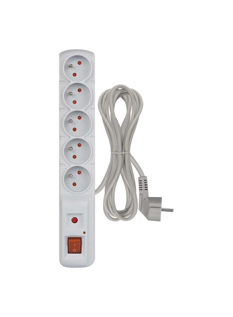 Listwa przeciwprzepięciowa (Acar) F5 5 gniazd 3m szara P53874 EMOS
