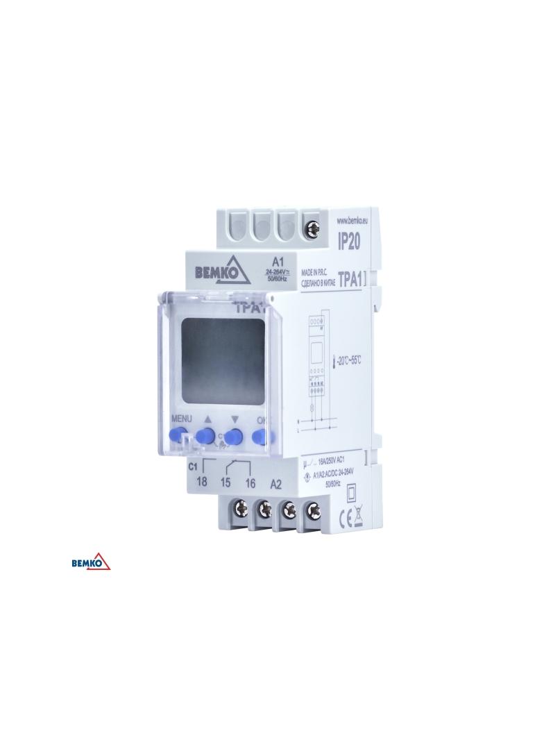 PROGRAMATOR CZASOWY ASTRONOMICZNY JEDNOKANAŁOWY 24-264 VAC/DC