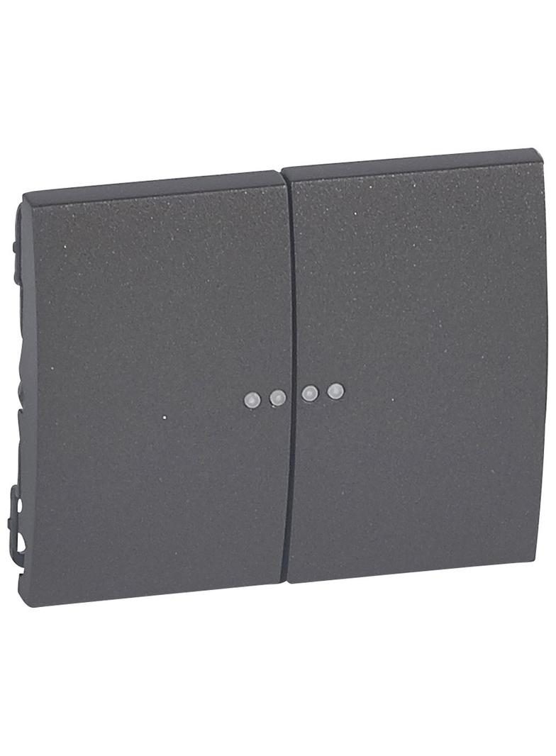 SISTENA LIFE KLAWISZ CHOCO PODWÓJNY DO MECHANIZMÓW PODŚWIETLANYCH, Legrand