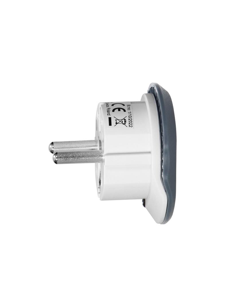 Adapter podróżny - Go to Europe, 230V/13A, uniwersalne gniazdo, wtyczka Uni-Schuko, szary TA-5 ORNO