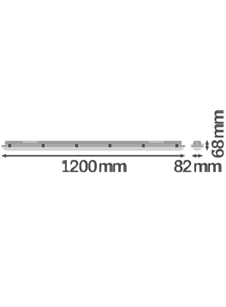 Oprawa DAMP PROOF DALI 1200 32W 840 IP65 GY
