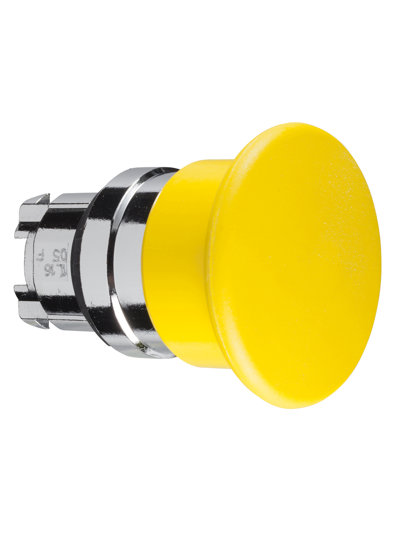Harmony XB4 Przycisk grzybek fi40 żółty z samopowrotem metalowy ZB4BC5 Schneider