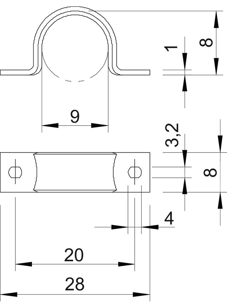 WN 7855/B, UCHWYTY DO PRZEW.9MM OC.G.Ż.CHR.