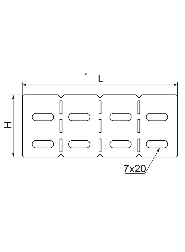 Łącznik kątowy do korytka 80mm Grubość 1,20 mm 1mb LKDH80/1 182800 BAKS
