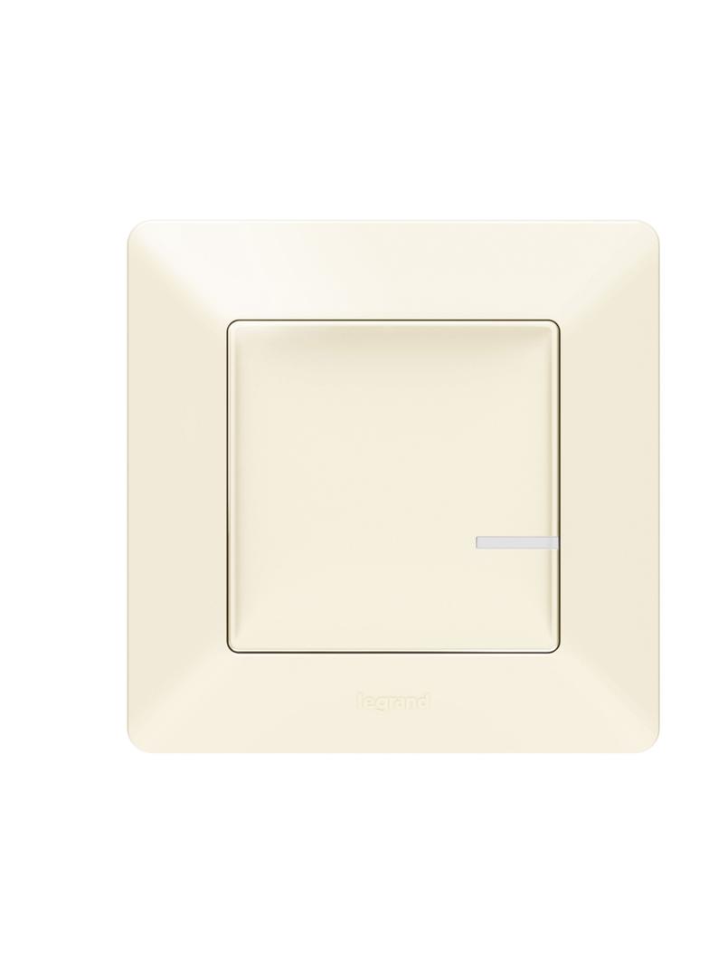 VALENA LIFE WITH NETATMO - ŁĄCZNIK CONNECTED Z FUNKCJĄ ŚCIEMNIANIA KREMOWY, Legrand