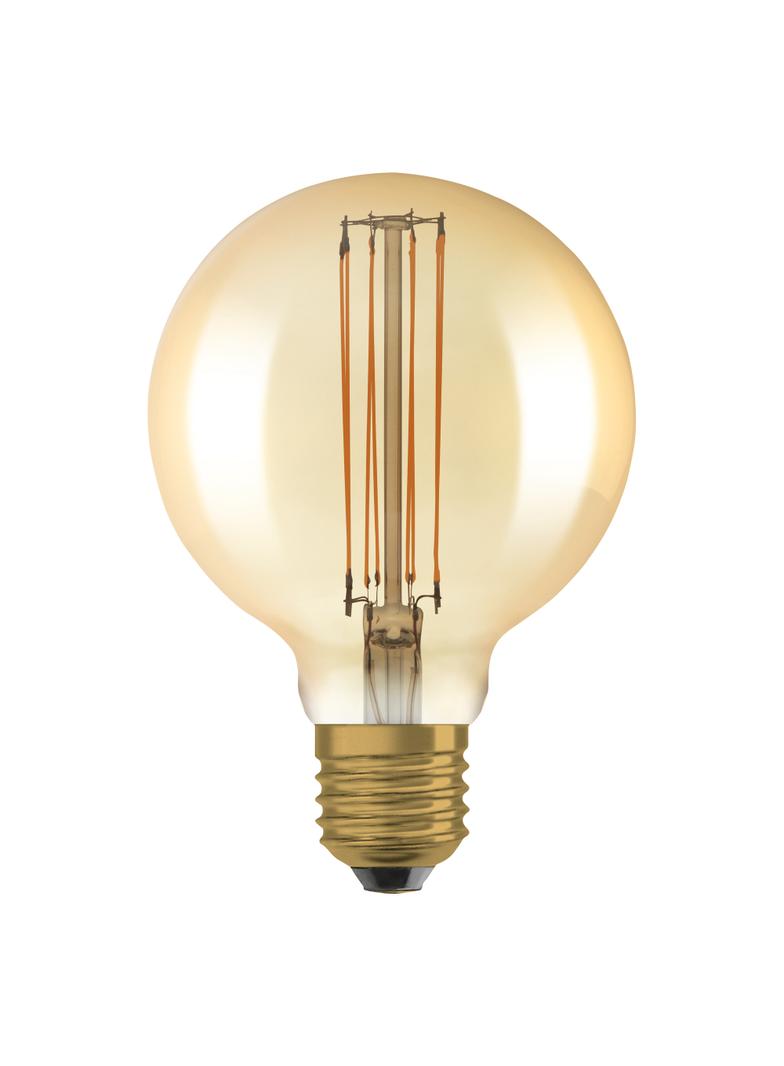 Lampa LED Vintage 1906 GOLD 95 dim 8,8W/822 szkło przezroczyste E27
