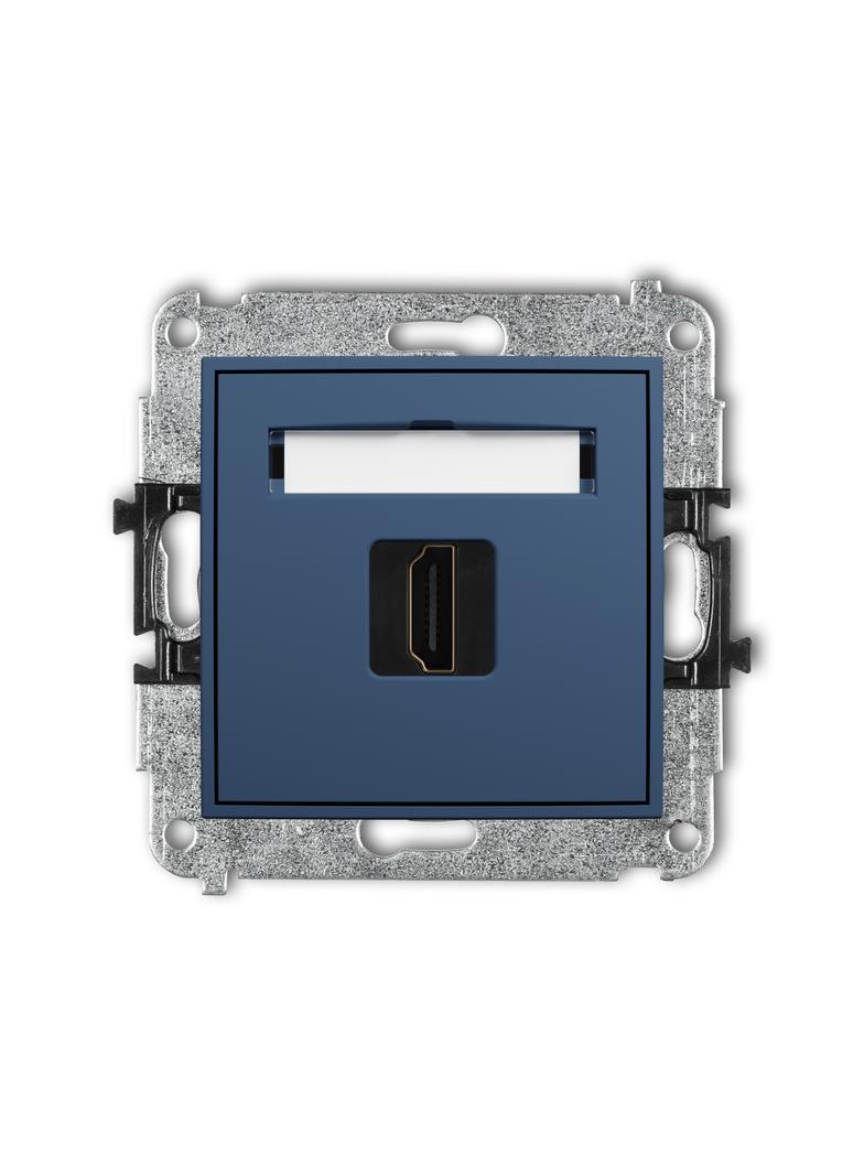 ICON Gniazdo pojedyncze HDMI 2.1 8K navy blue 64IHDMI-5 KARLIK