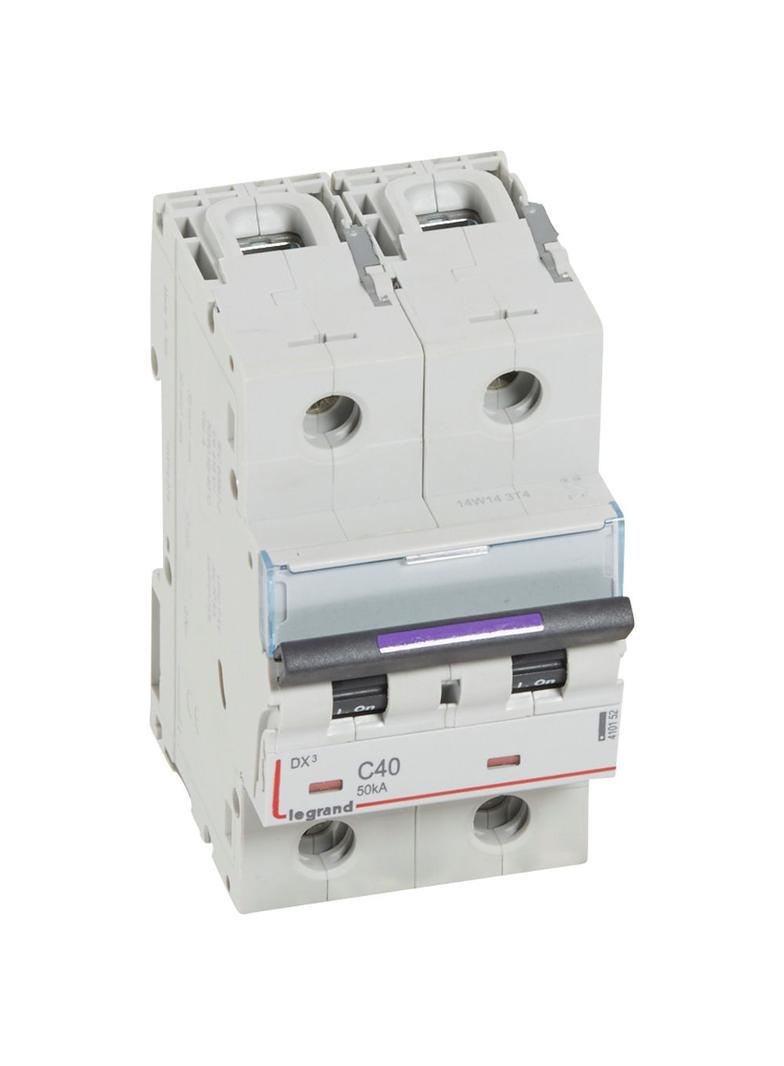 Wyłącznik Nadprądowy S322 C40 2P 40A 50Ka DX3 410152 LEGRAND