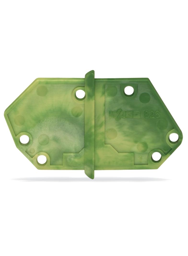 ścianka końcowa żółto-zielona