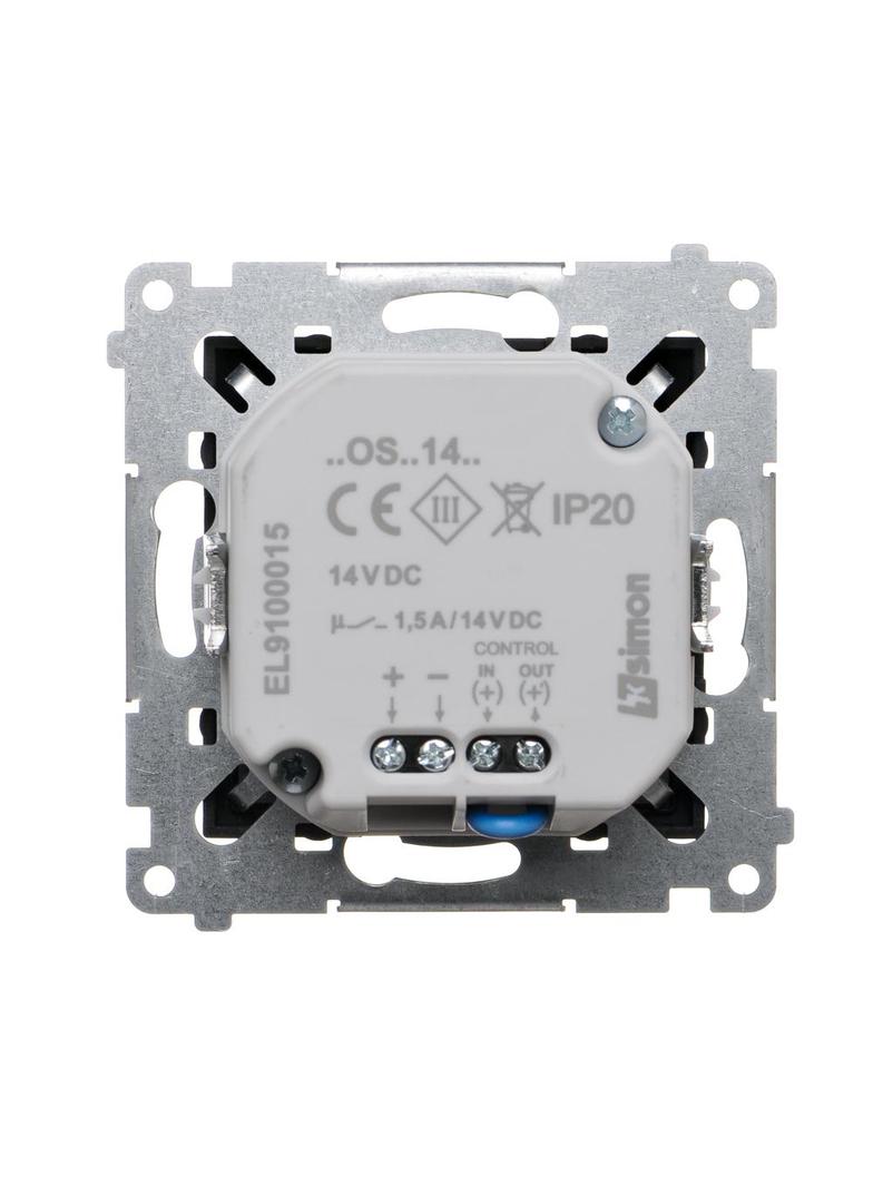 Simon 54 Oprawa oświetleniowa LED z czujnikiem ruchu 14V DC 0.78 W białe neutralne 4000 K czarny