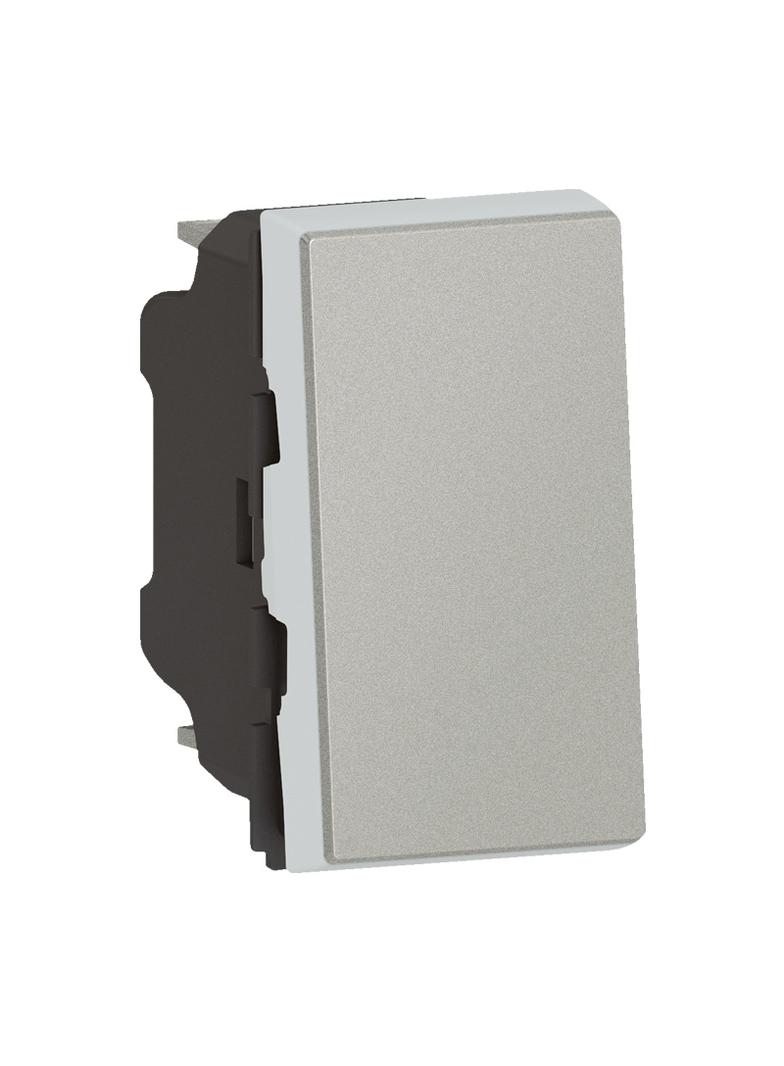 MOSAIC ŁĄCZNIK JEDNOBIEGUNOWY/SCHODOWY - 1 MODUŁ ALUMINIUM 10AX-250V~, Legrand