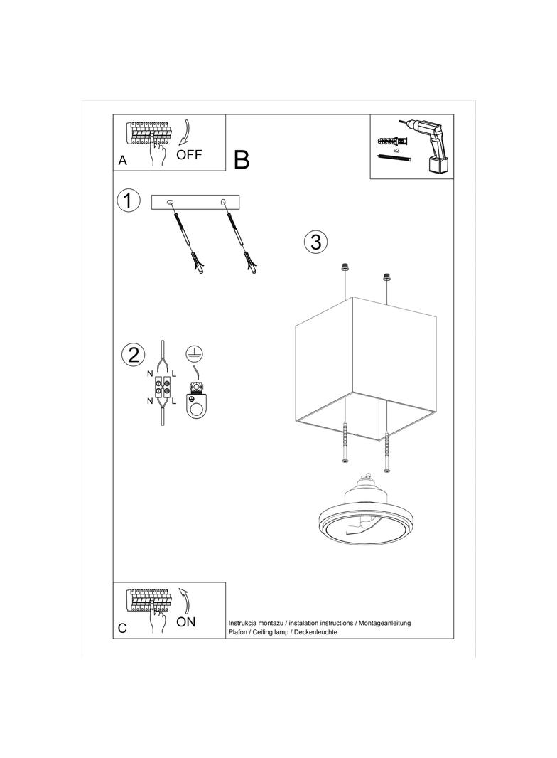 Sollux Plafon BLAKE szary SL.0699