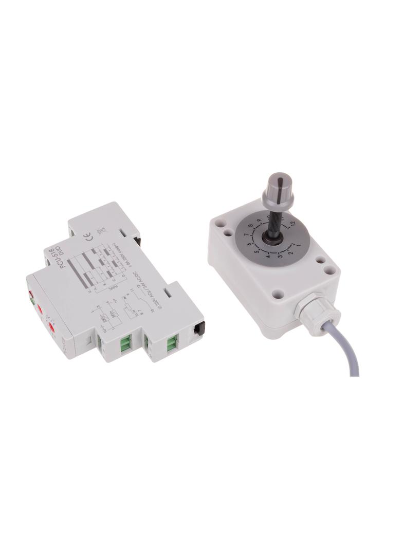 Przekaźnik czasowy z zewnnetrznym poteRjometrem nastawy czasu styk: 1Z/R U=230 i 24V PCU-518DUO F&F