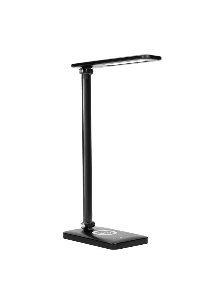 ISIYO LED 7W Lampka biurkowa z ładowarką indukcyjną i usb. 390lm 3000-4000-6000K zmiana barwy temp D