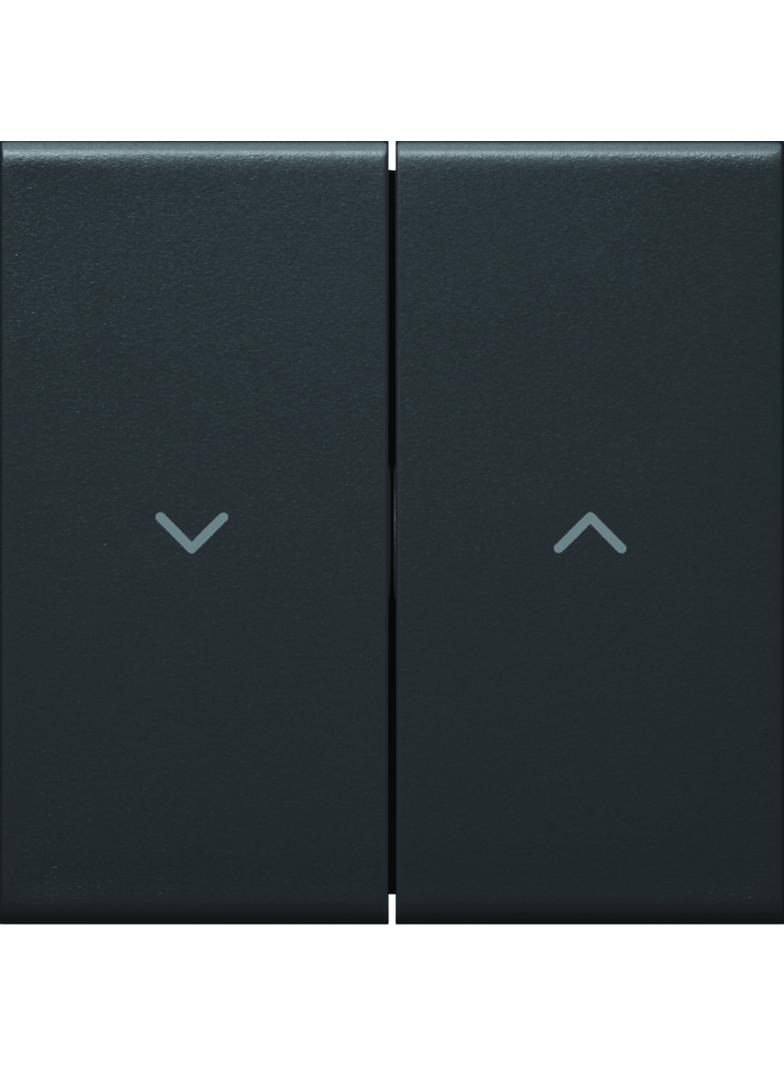 tehalit.WA Klawisze symbol  strzałki  do łącznika żaluzjowego PC-ABS czarny