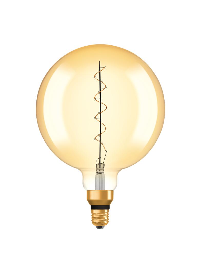 Lampa LED Vintage 1906 GOLD 200 dim 4,8W/822 szkło przezroczyste E27