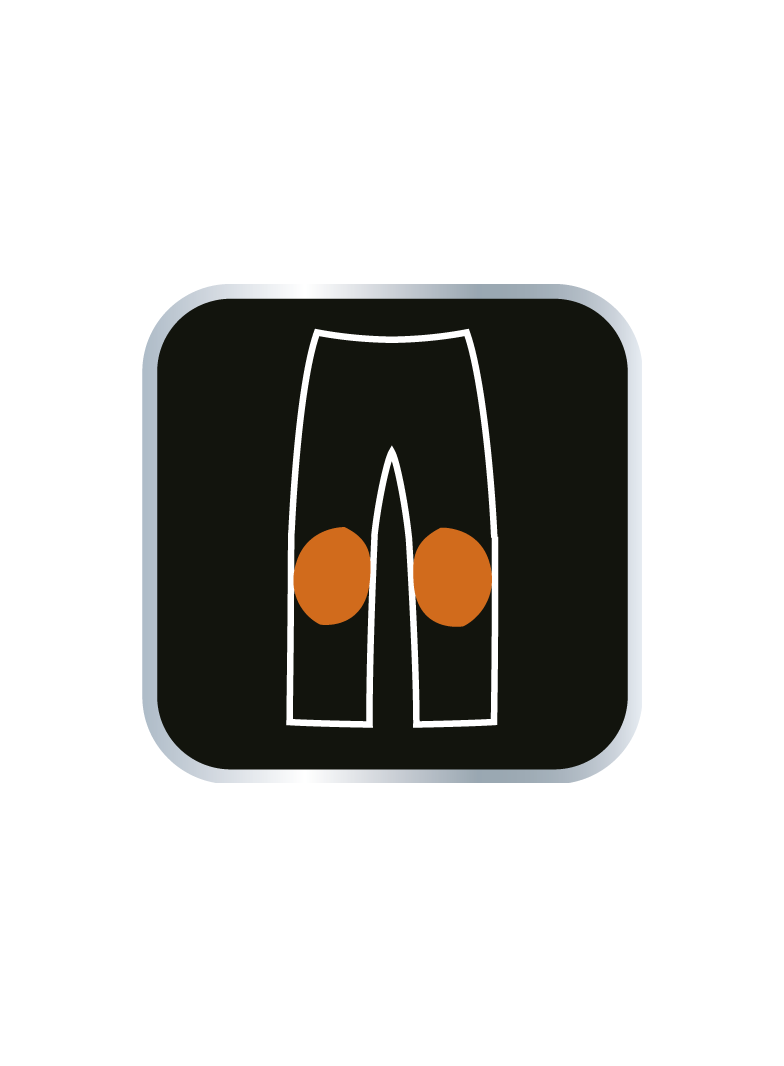 Spodnie robocze DENIM, wzmocnienia na kolanach, rozmiar XL