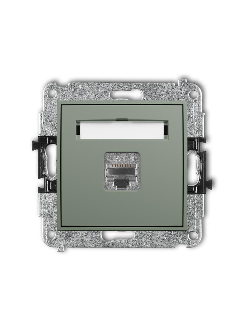 ICON Mechanizm gniazda komputerowego pojedynczego 1xRJ45, kat. 8, ekranowany, 8-stykowy szałwiowy