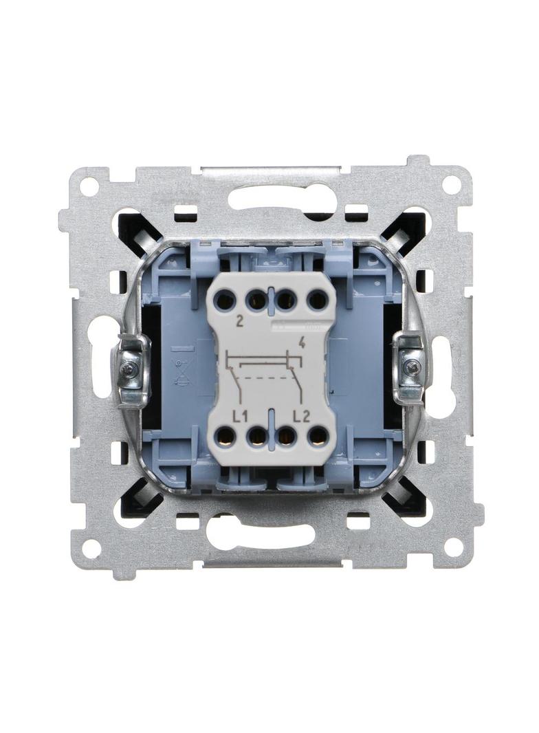 Simon 54 Łącznik krzyżowy bez piktogramu 10A 250V szybkozłączka czarny DW7.01/X/49 KONTAKT