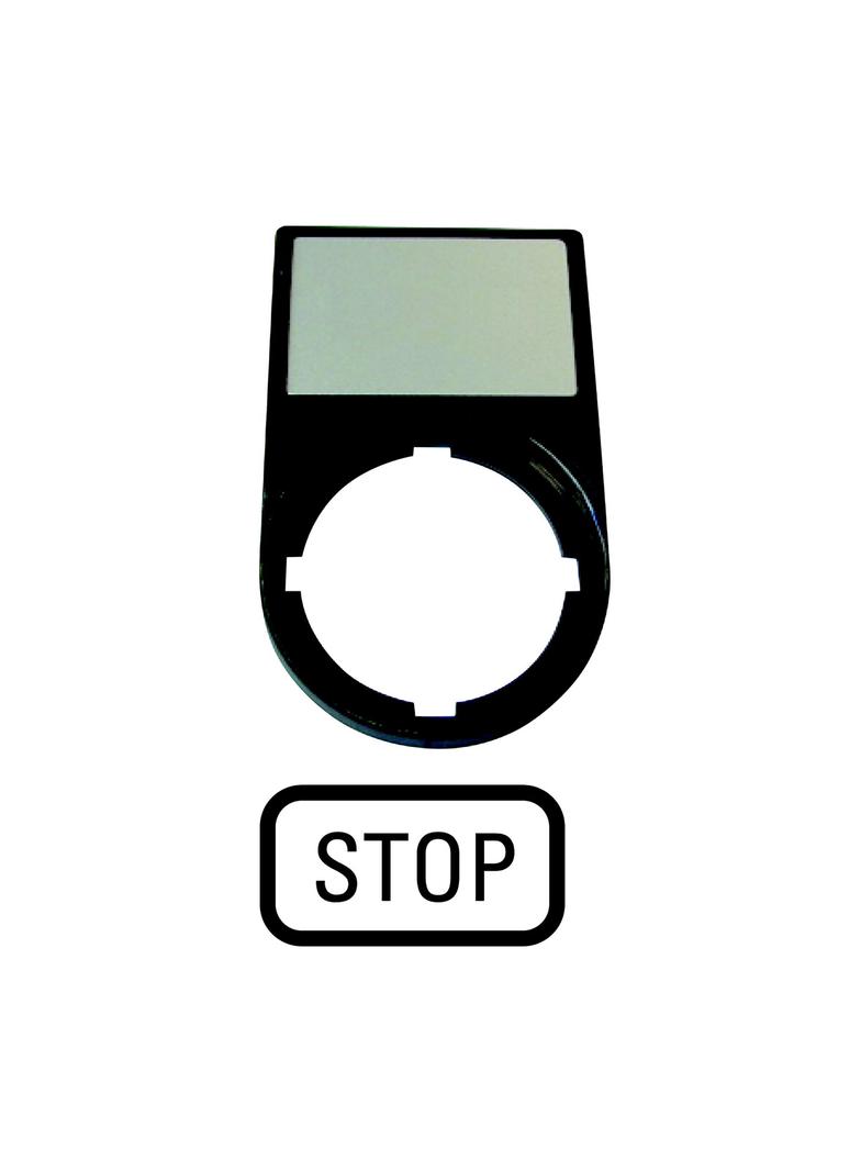 M22S-ST-GB0 Tabliczki opisowe,ramki tabliczek STOP 216494 EATON