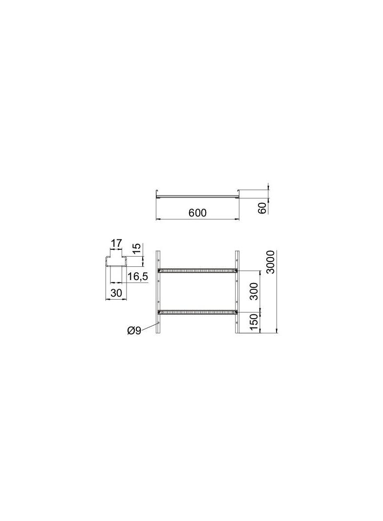 LCIS 660 3 FS, Drabina kablowa