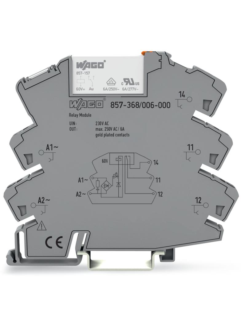 Moduł przekaźnikowy AC 230V szary 857-368/006-000 WAGO