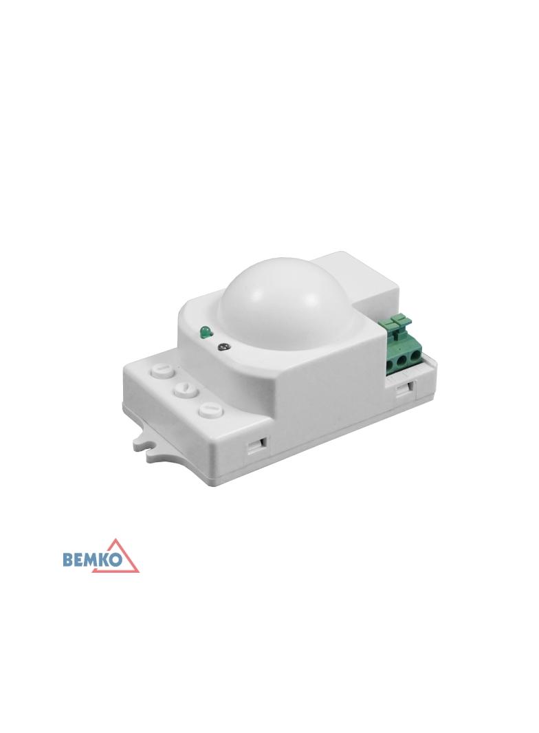 CZUJNIK MIKROFALOWY 800W 360* IP20 PROSTOKĄTNY BIAŁY mini