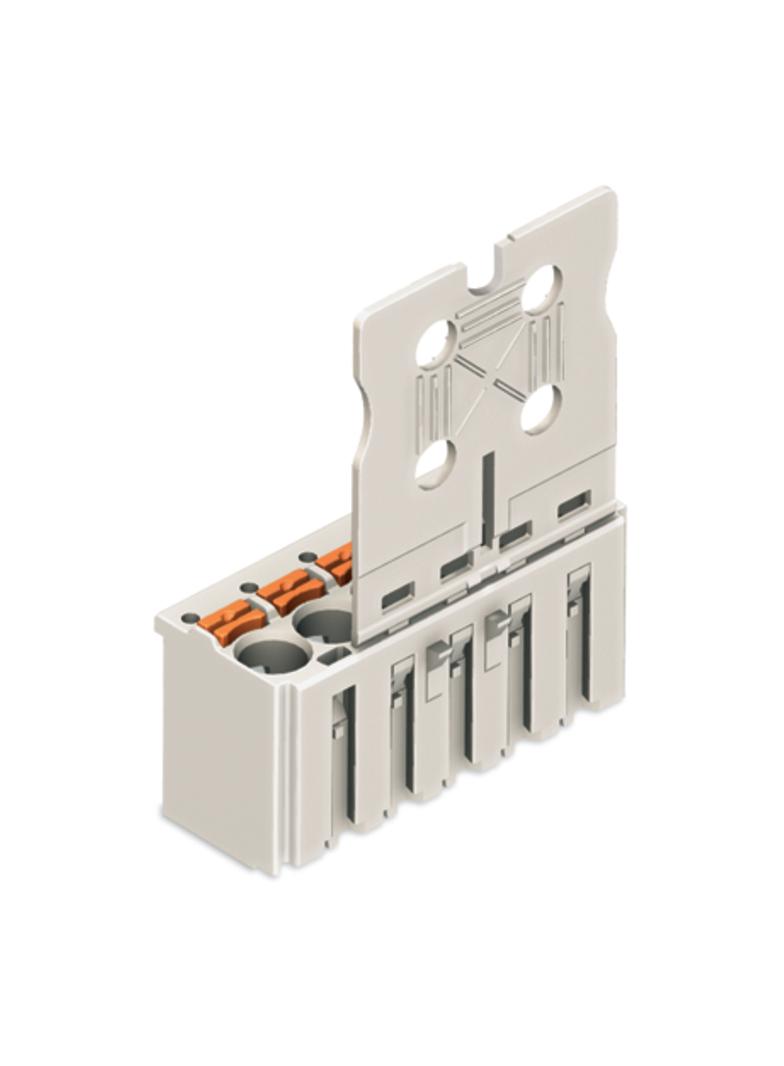 Gniazdo picoMAX raster 5mm 6‑biegunowe z płytką uchwytową 2092‑1106 /50szt./ WAGO