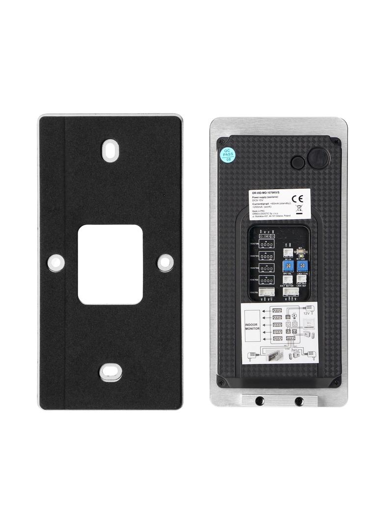 Zestaw wideodomofonowy, bezsłuchawkowy, monitor 10 LCD, menu OSD, WI-FI + APP na telefon, z gniazde OR-VID-MO-1076/W/S ORNO